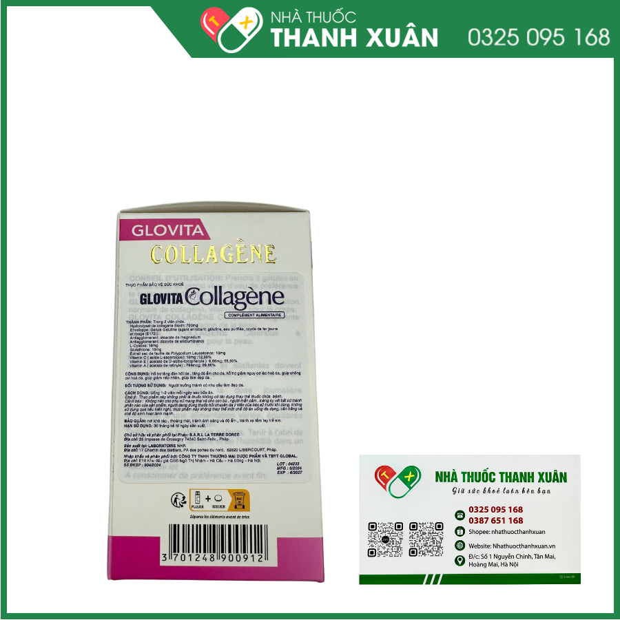 Glovita Collagene hỗ trợ chống oxi hóa, giúp làm đẹp da